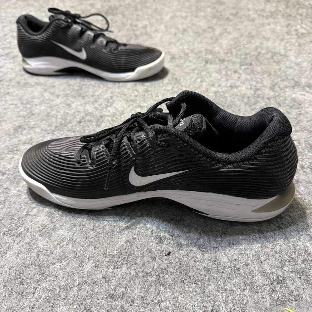 Nike Court Air Zoom Vapor 12 HC Black Smoke Grey FV5552-001 Men's Size 12